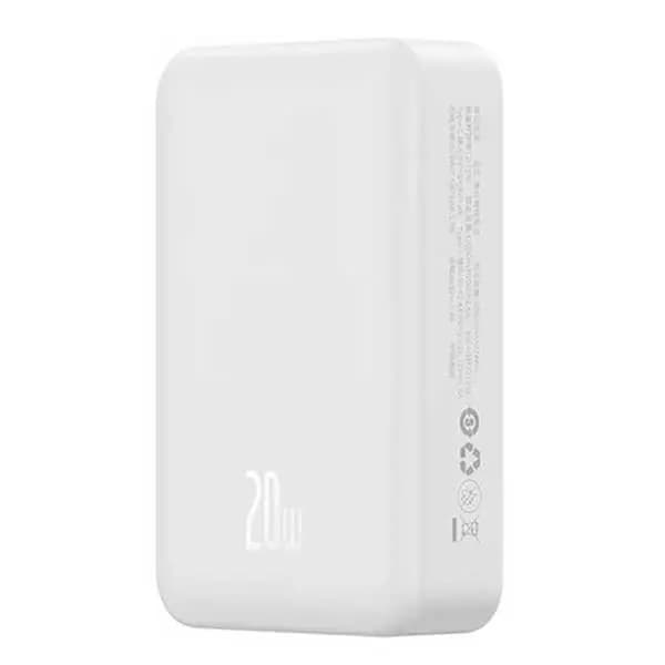 پاوربانک وایرلس مگنتی 20 وات باسئوس مدل Magnetic Mini PPCX150002 ظرفیت 20000 میلی آمپر ساعت — تصویر ۲