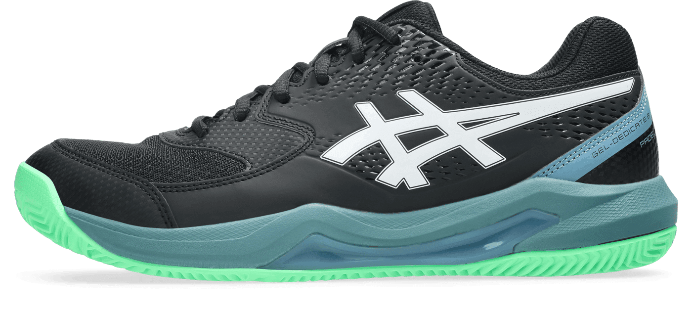 کفش پدل مردانه اسیکس GEL-Dedicate 8 Padel – مشکی/سبز