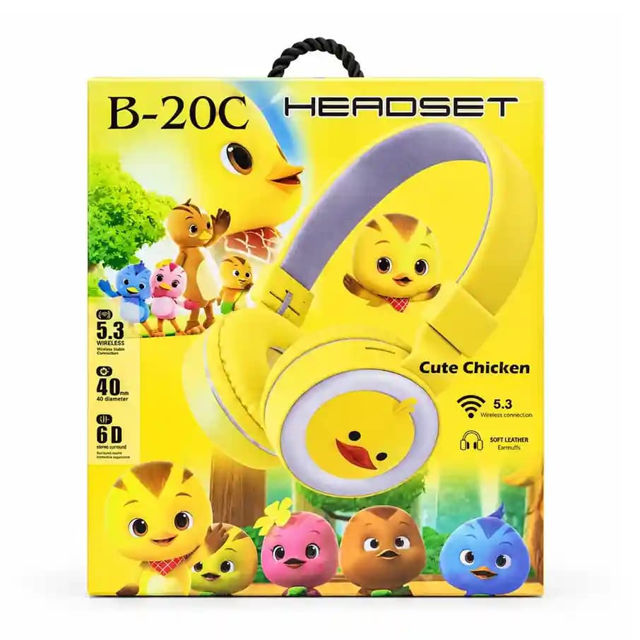 هدفون بلوتوثی عروسکی مدل B-20c — تصویر ۴