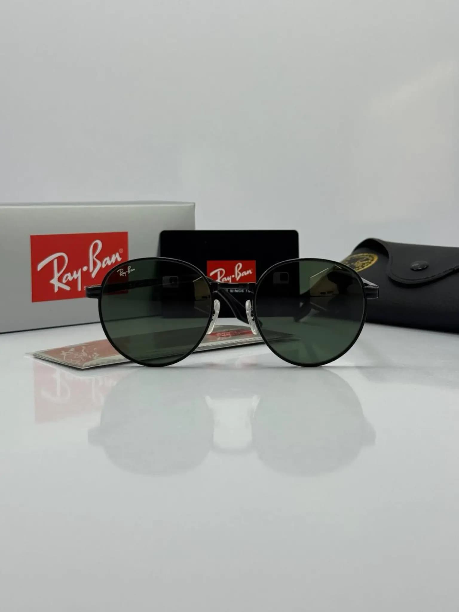 عینک ریبن مشکی سبز rb-3691 — تصویر ۲