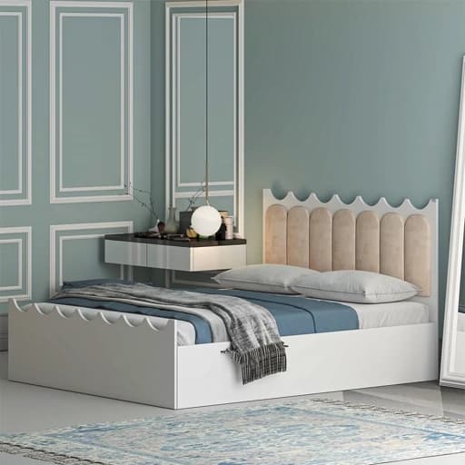 تخت خواب ام دی اف دو نفره مدل FH954 سایز 160×200 سانتی متر مبلمان فرنا مدل 1145539