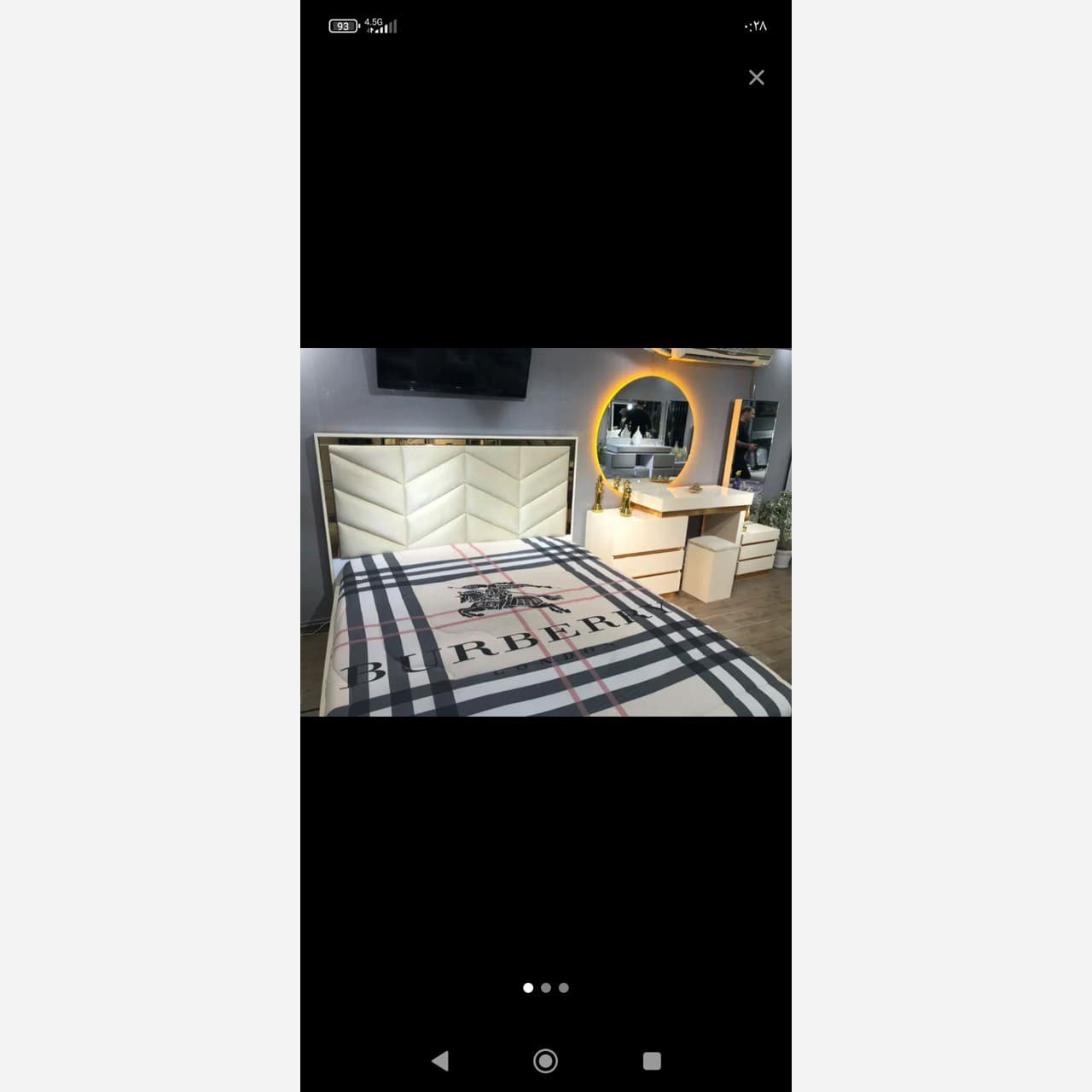 تخت پارچه ای مدل a سایز 160 در 200 مبلمان فرنا مدل 1145514 — تصویر ۲
