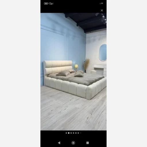 تخت پارچه ای مدل a سایز 160 در 200 مبلمان فرنا مدل 1145514