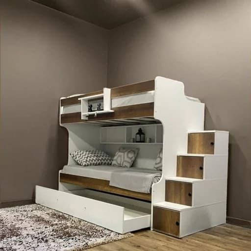تخت دوطبقه تینا به همراه تخت مهمان مبلمان فرنا مدل 1145446