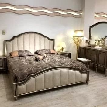 تخت خواب دونفره لمسه خور با رنگبندی مختلف و طرح های مختلف به قیمت پخش مبلمان فرنا مدل 1145440