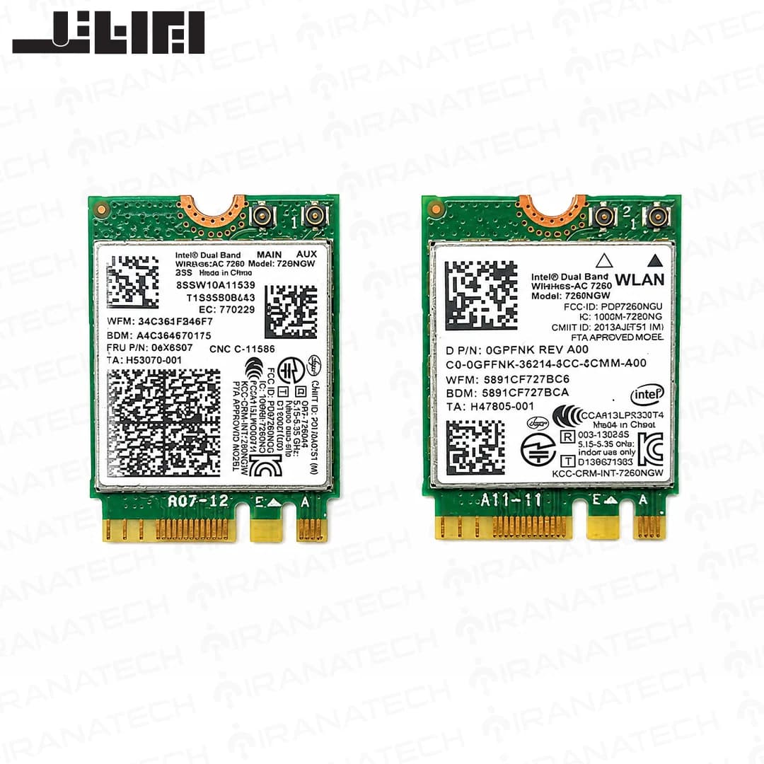 ماژول وای فای بلوتوث Intel 7260NGW مدل Intel Dual Band Wireless-AC 7260 — تصویر ۲