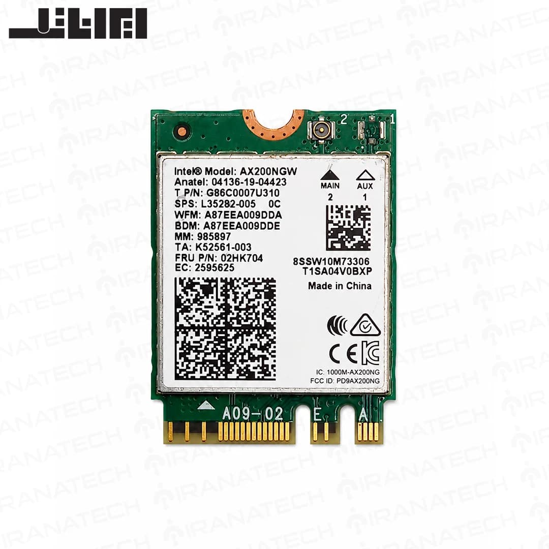ماژول وای فای بلوتوث Intel Wi-Fi 6 AX200NGW