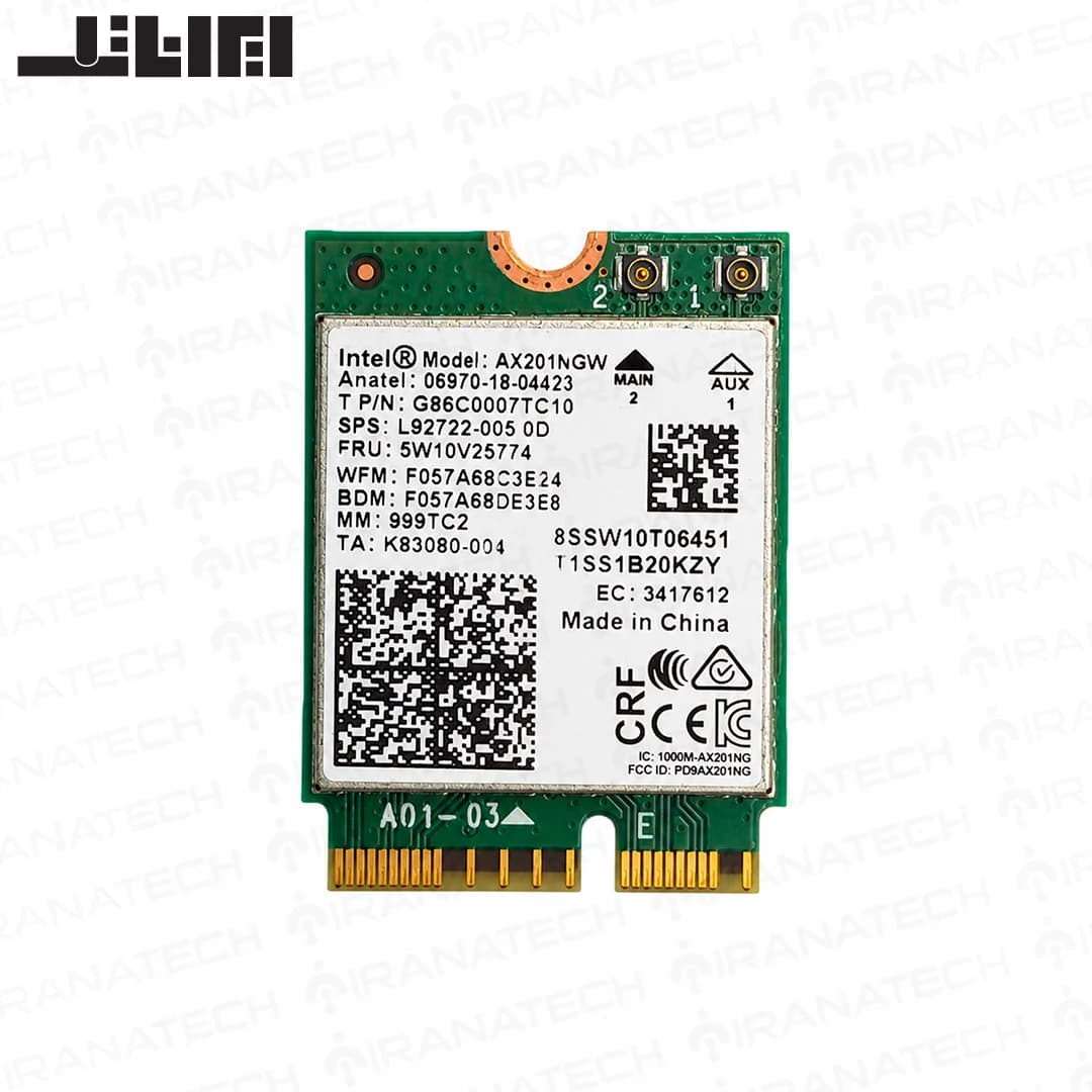 ماژول وای فای بلوتوث Intel Wi-Fi 6 AX201NGW — تصویر ۲