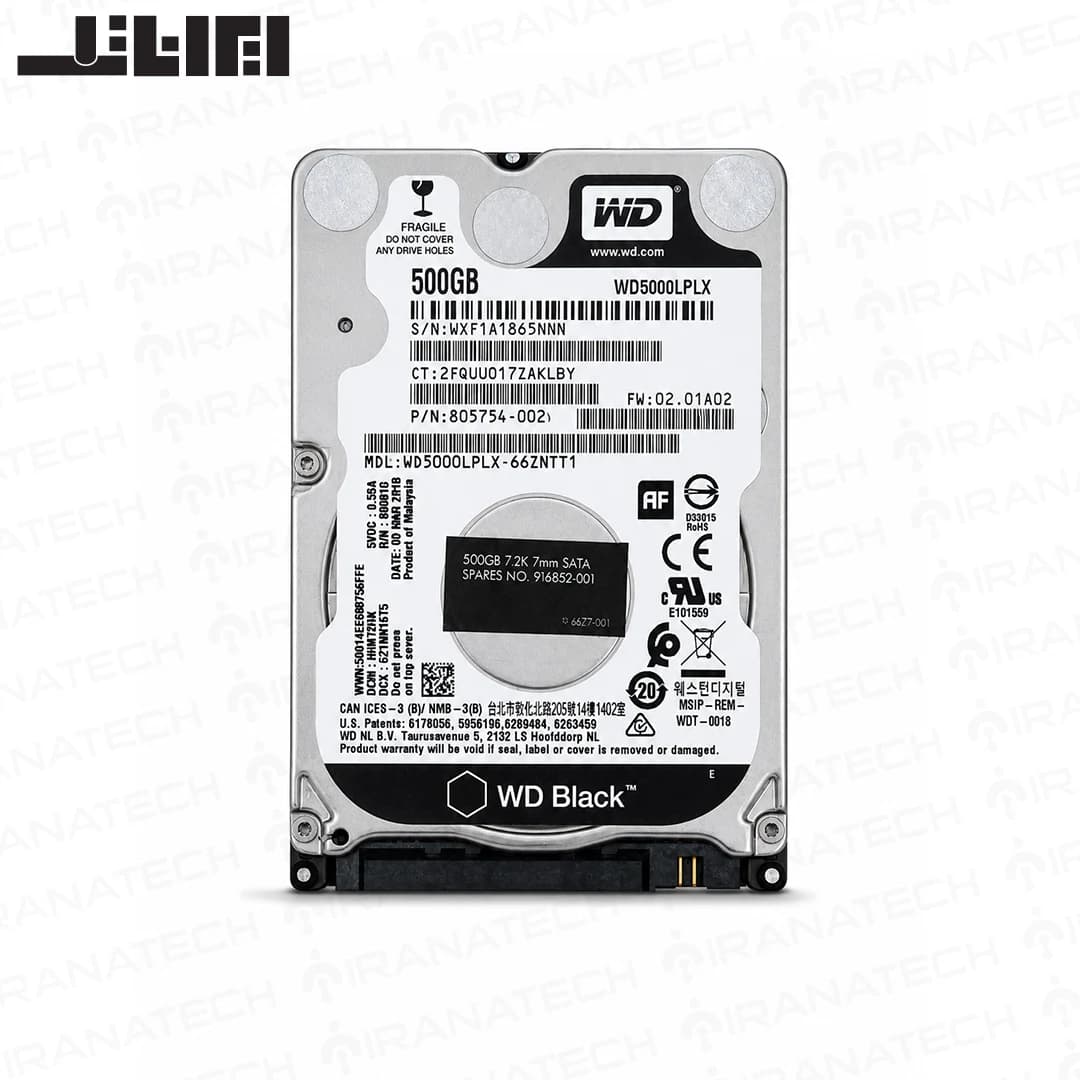 هارد لپ تاپ 500 گیگابایت HDD برند Western Digital