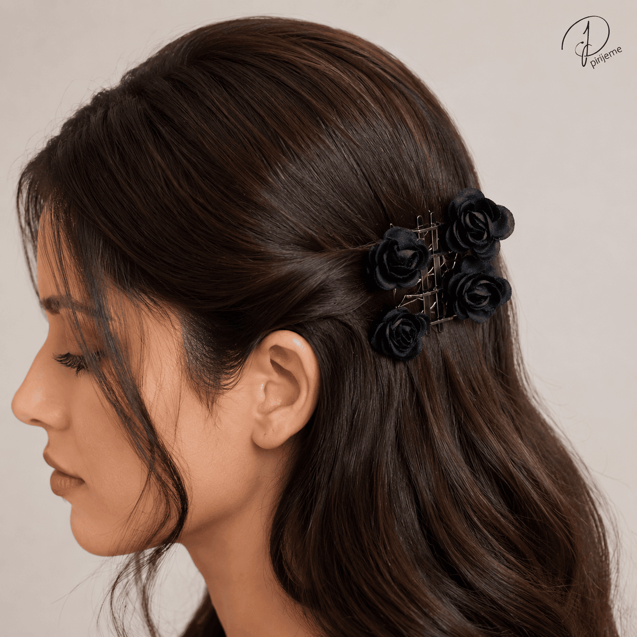 سنجاق سر دخترانه Accessories طرح گل 2 جفتی — تصویر ۴
