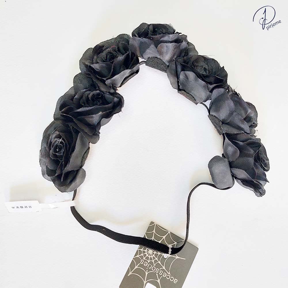 تل مو کشی دخترانه گل برجسته accessories مشکی