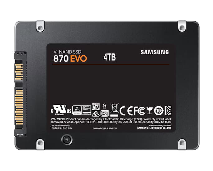 SSD سامسونگ 870 EVO ظرفیت 4 ترابایت — تصویر ۳