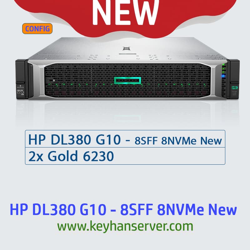HP DL380 G10 – 8SFF 8NVMe | New