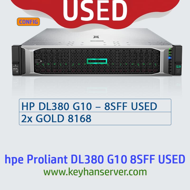 سرور اچ پی دست دوم HP DL380 G10 8SFF