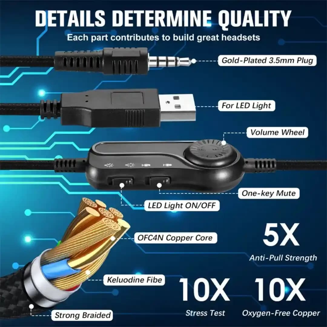 هدفون گیمینگ موبایل مدل S100 — تصویر ۳