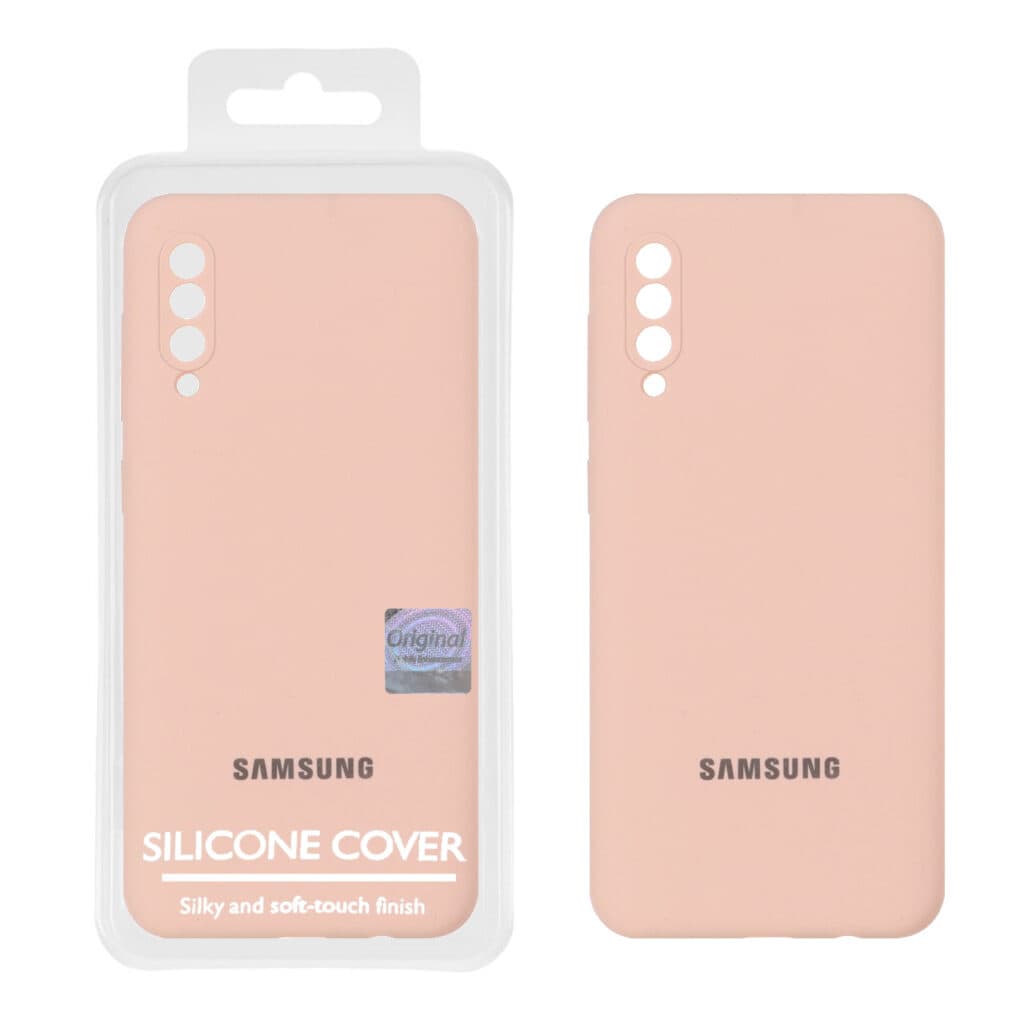 قاب سیلیکونی پاک کنی اورجینال Master Quality مدل Samsung Galaxy A50 / A50s / A30s – کرم نارنجی (پک دار) — تصویر ۲