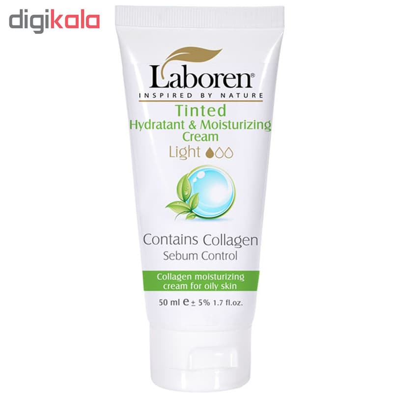 کرم مرطوب کننده رنگی لابورن مدل Oily Light حجم 50 میلی لیتر — تصویر ۲