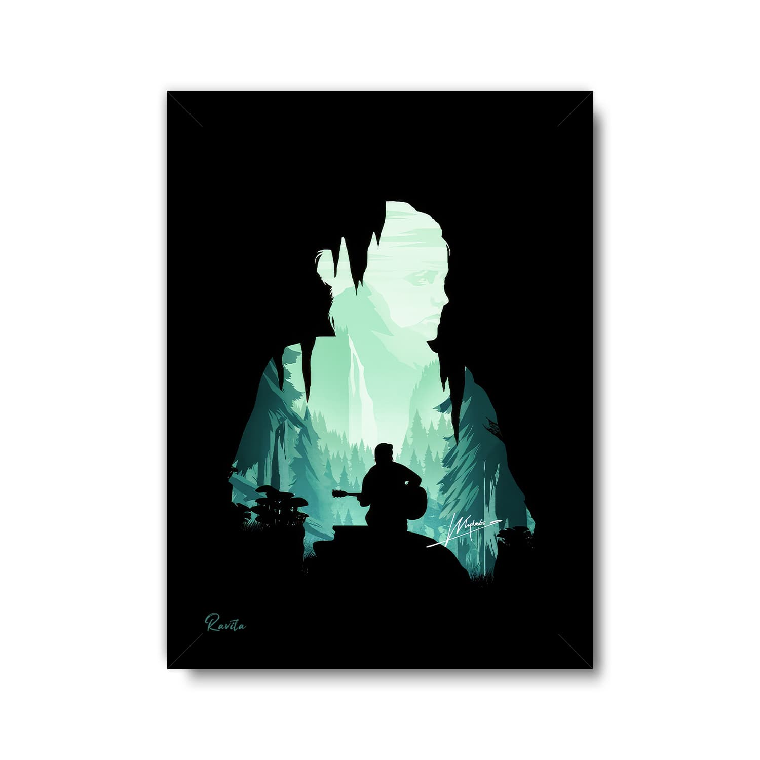 تابلو تکی راویتا طرح الی آخرین بازمانده – Ellie The Last of Us کد 3904