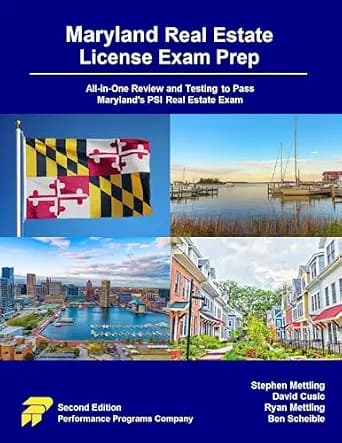 و دانلود نسخه کامل کتاب زبان اصلی Maryland Real Estate License Exam Prep: All-in-One Review and Testing to Pass Maryland’s PSI Real Estate Exam | دانلود کتاب خارجی