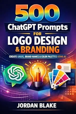 و دانلود نسخه کامل کتاب زبان اصلی 500 ChatGPT Prompts for Logo Design & Branding: Create Logos, Brand Identities, Color Palettes, and Business Names Using AI (Copy & Paste Prompts for … Creators)