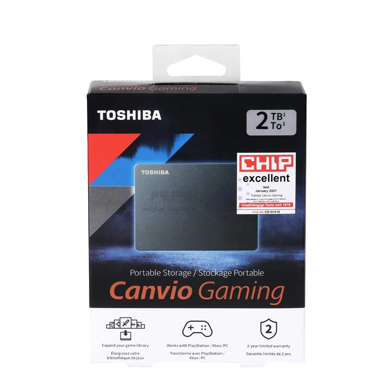 هارد اکسترنال Toshiba مدل Canvio Gaming ظرفیت 2TB – مشکی — تصویر ۷