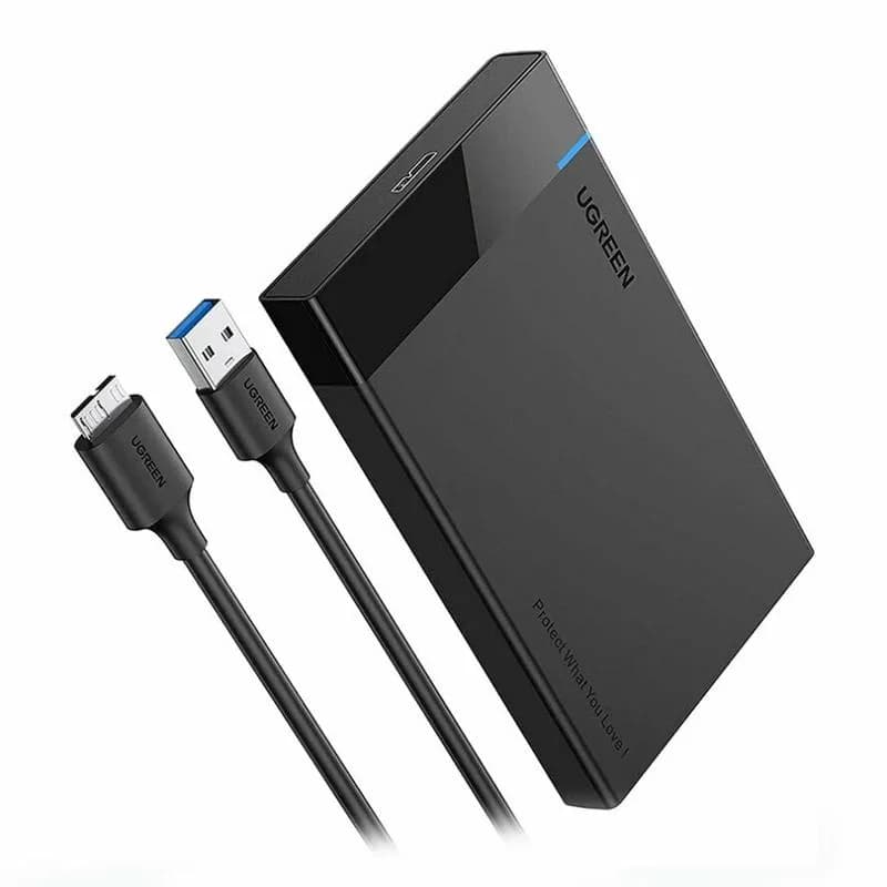 باکس هارد UGREEN USB3.0 مدل US221-30848B – مشکی (گارانتی 18 ماهه آسان پیشرو)