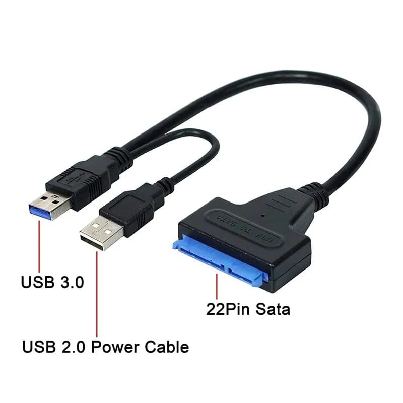 کابل تبدیل USB3.0 به SATA رویال Royal برای هارد و SSD — تصویر ۴