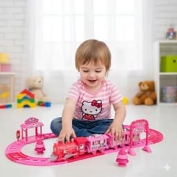 اسباب بازی قطار کیتی موزیکال و چراغ دار سایز بزرگ – 4 قسطه – ارسال پس کرایه — تصویر ۵