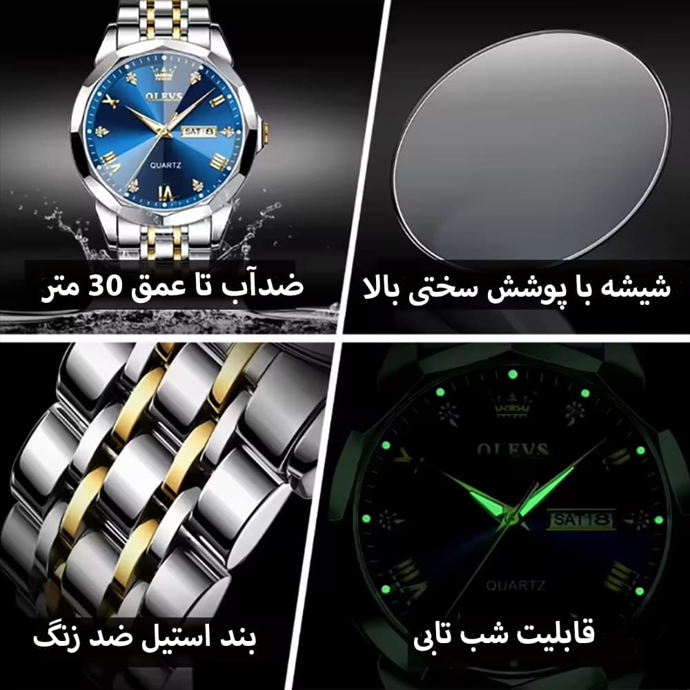 ساعت مچی مردانه OLEVS مدل 9931 — تصویر ۴