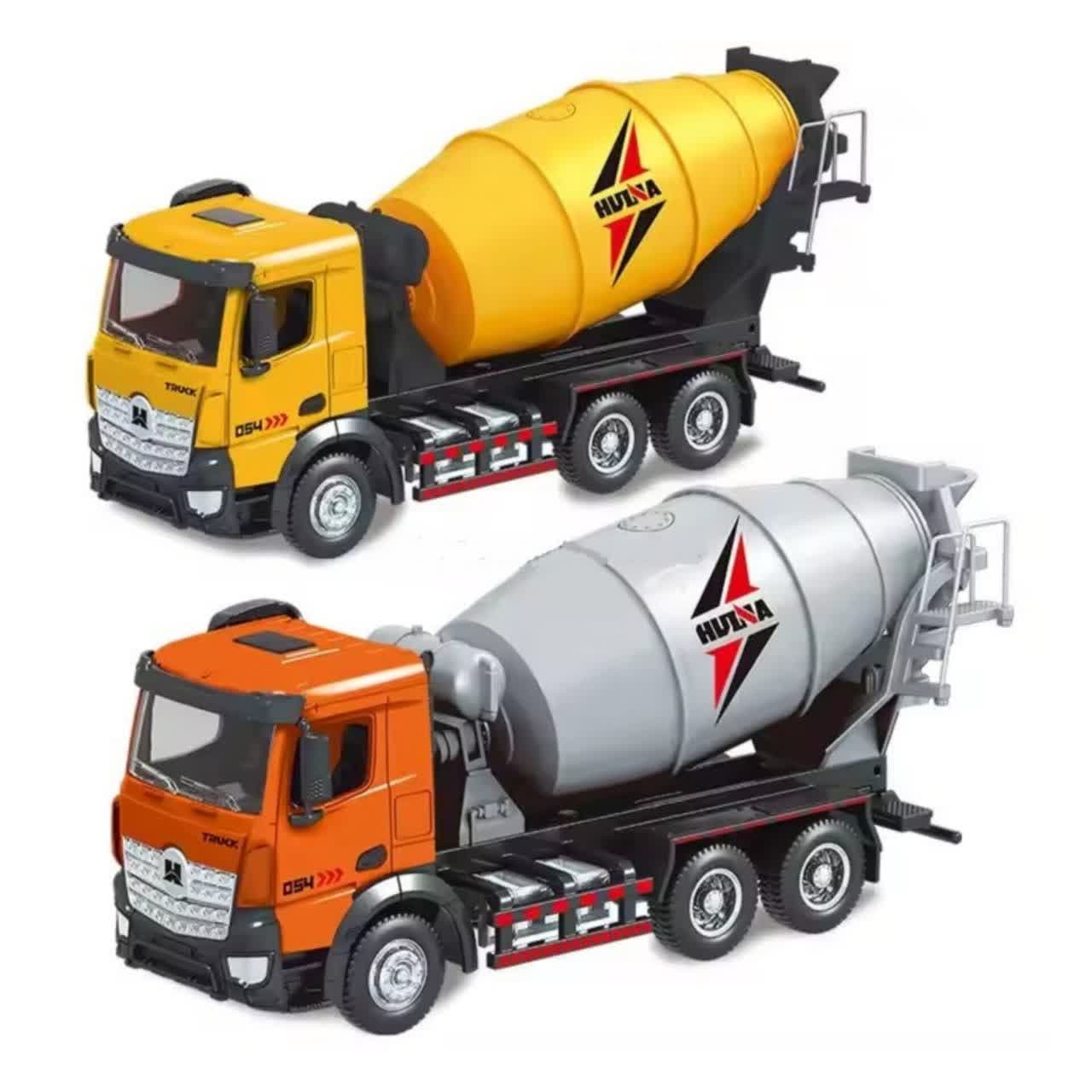 ماکت ماشین کامیون راهسازی میکسر فلزی هوینا کد HUINA MIXER TRUCK 1737 — تصویر ۲