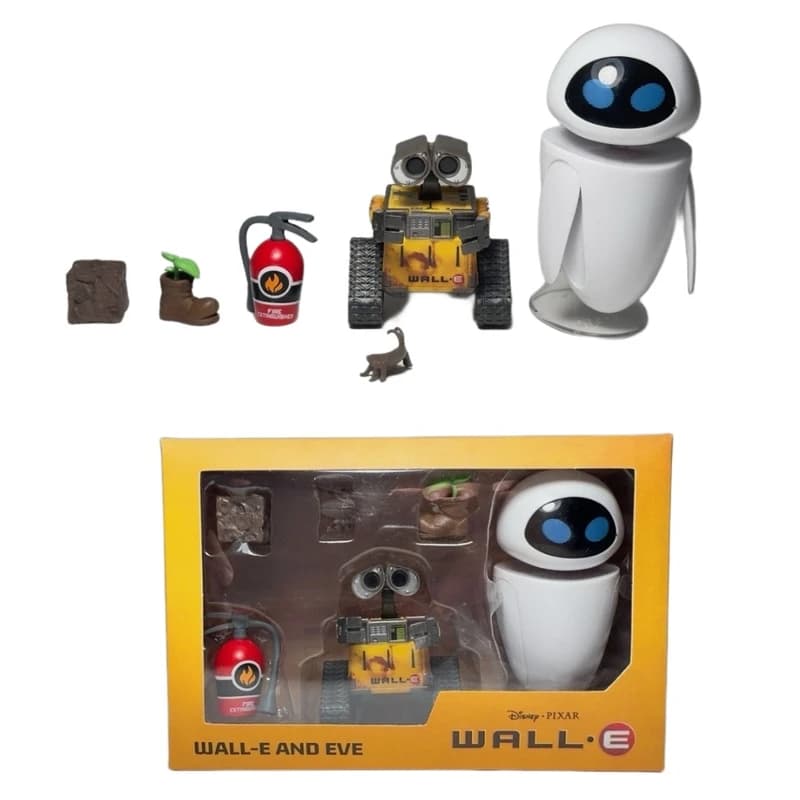 اکشن فیگور مدل وال ای و ایو طرح Wall-E and Eve مجموعه 6 عددی