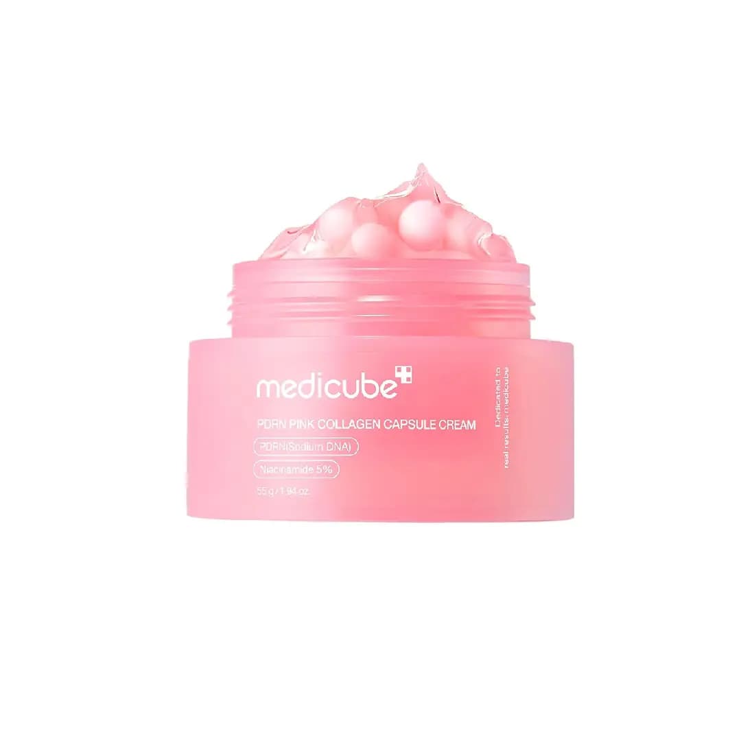 کرم کپسولی کلاژنِ روشن کننده و ضد چروک پوست مدی کیوب_Medicube