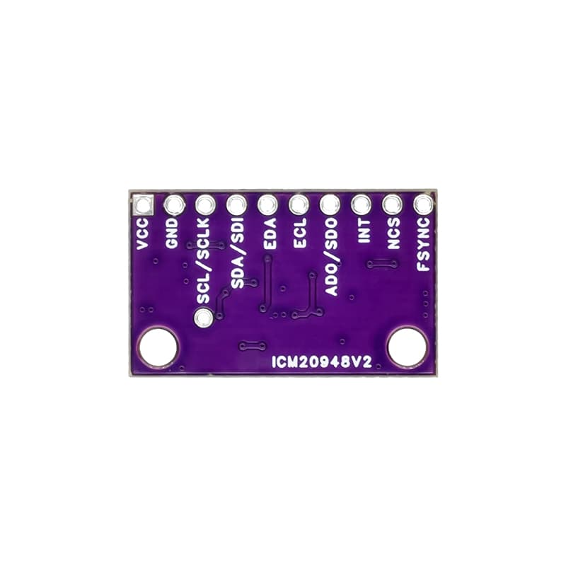 ماژول IMU و AHRS سریال I2C نه محوره ICM20948V2 — تصویر ۴