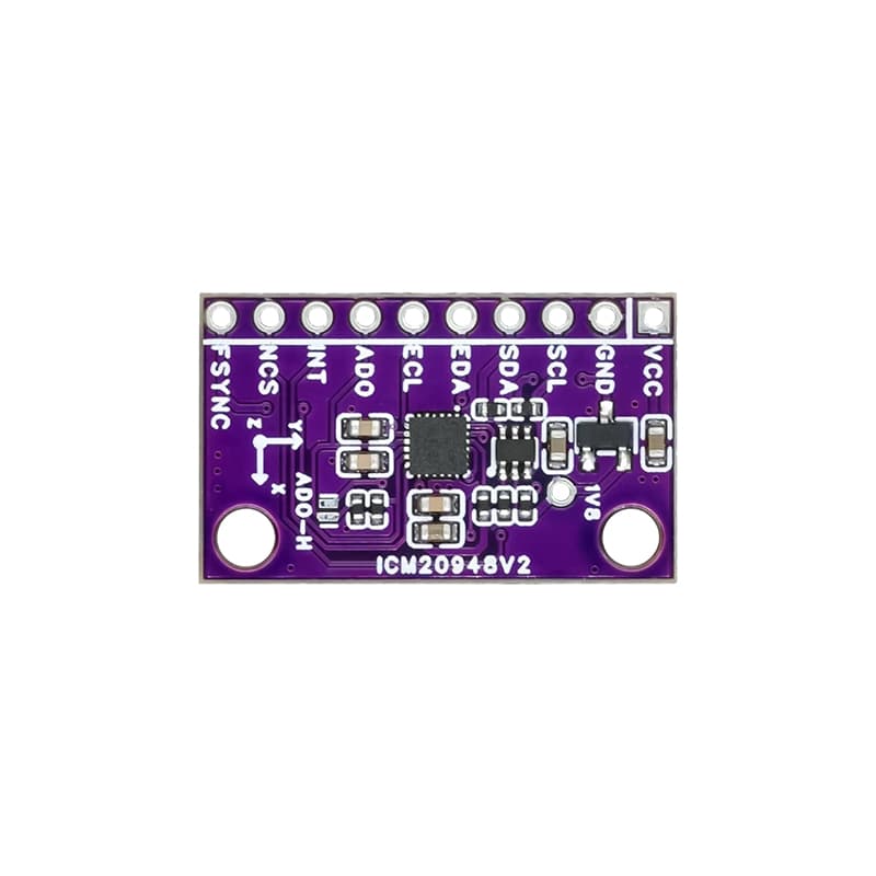 ماژول IMU و AHRS سریال I2C نه محوره ICM20948V2 — تصویر ۳