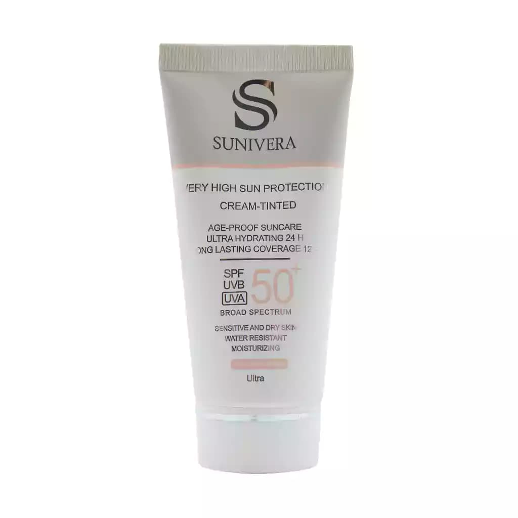 کرم ضد آفتاب SPF50 پوست خشک سانیورا 50 میلی لیتر