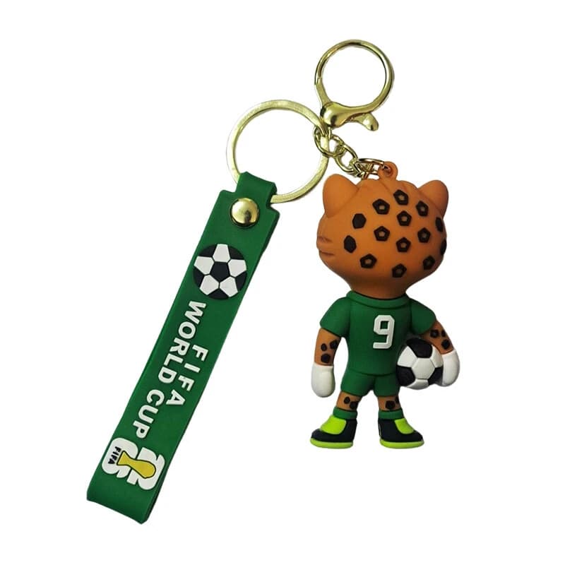 جاکلیدی سیلیکونی طرح FIFA World Cup Mascot + بند آویز کد 2 — تصویر ۴