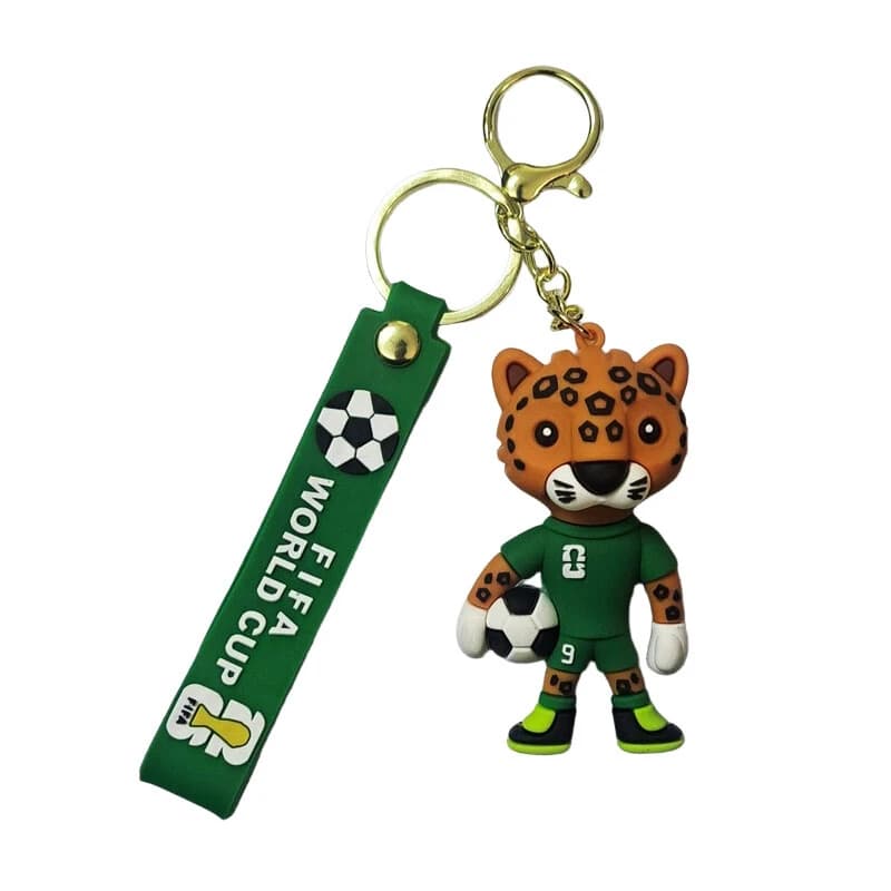 جاکلیدی سیلیکونی طرح FIFA World Cup Mascot + بند آویز کد 2