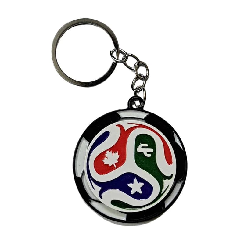جاکلیدی فلزی اسپینر دار طرح Football Team کد A — تصویر ۵