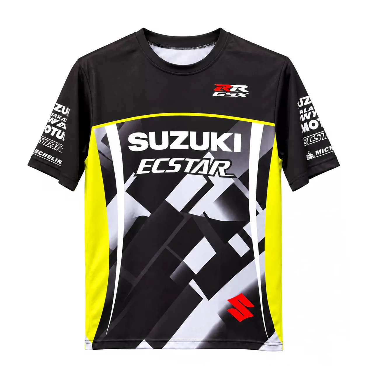 تیشرت استین کوتاه سوزوکی مدل BLACK YELLOW