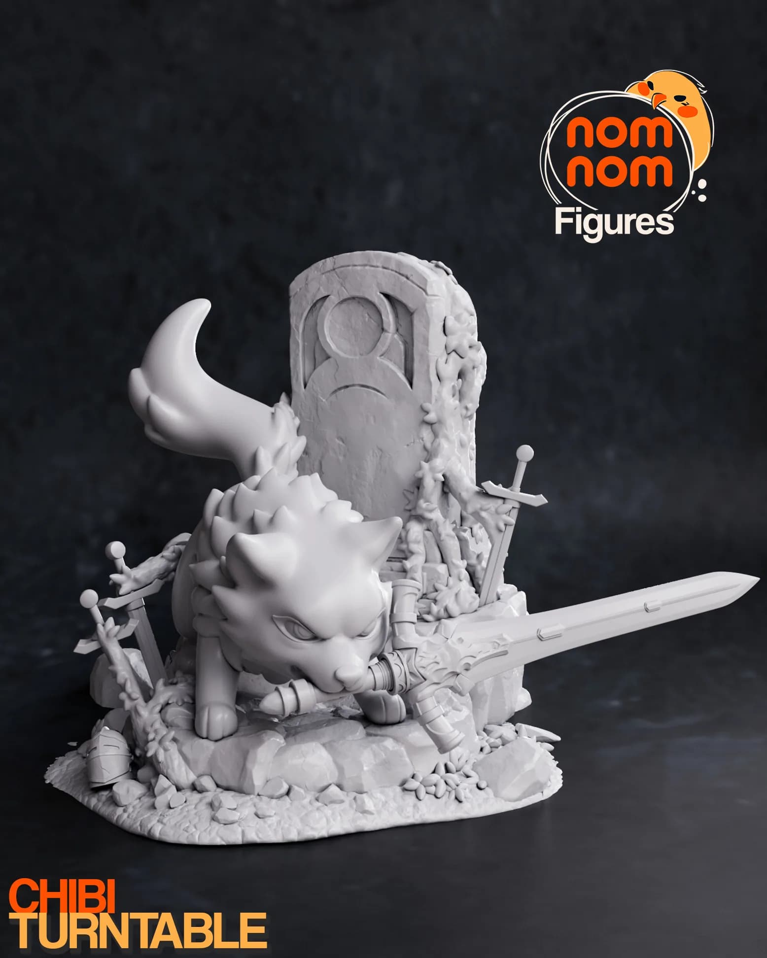 سیب چیبی گرگ خاکستری | chibi great grey wolf sif — تصویر ۳