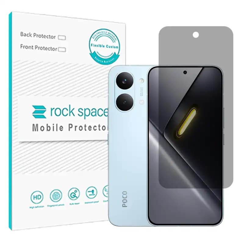گلس حریم شخصی (پرایوسی) شیائومی Poco X8 Pro Max مدل نانو هیدروژل برند راک اسپیس
