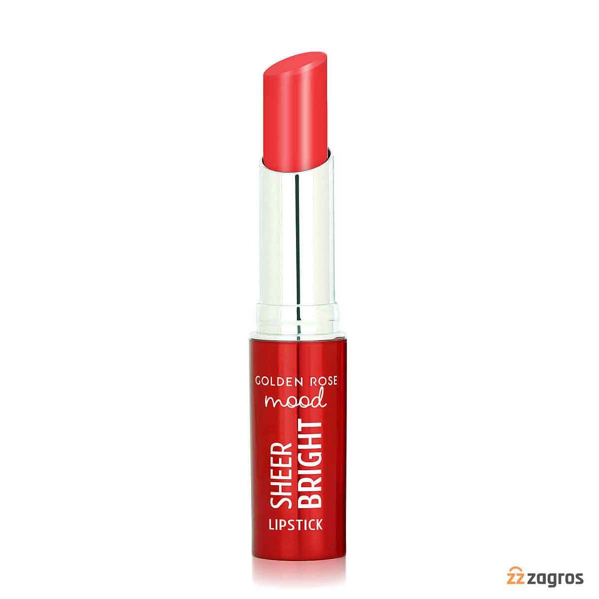 رژلب براق گلدن رز مدل Sheer Bright