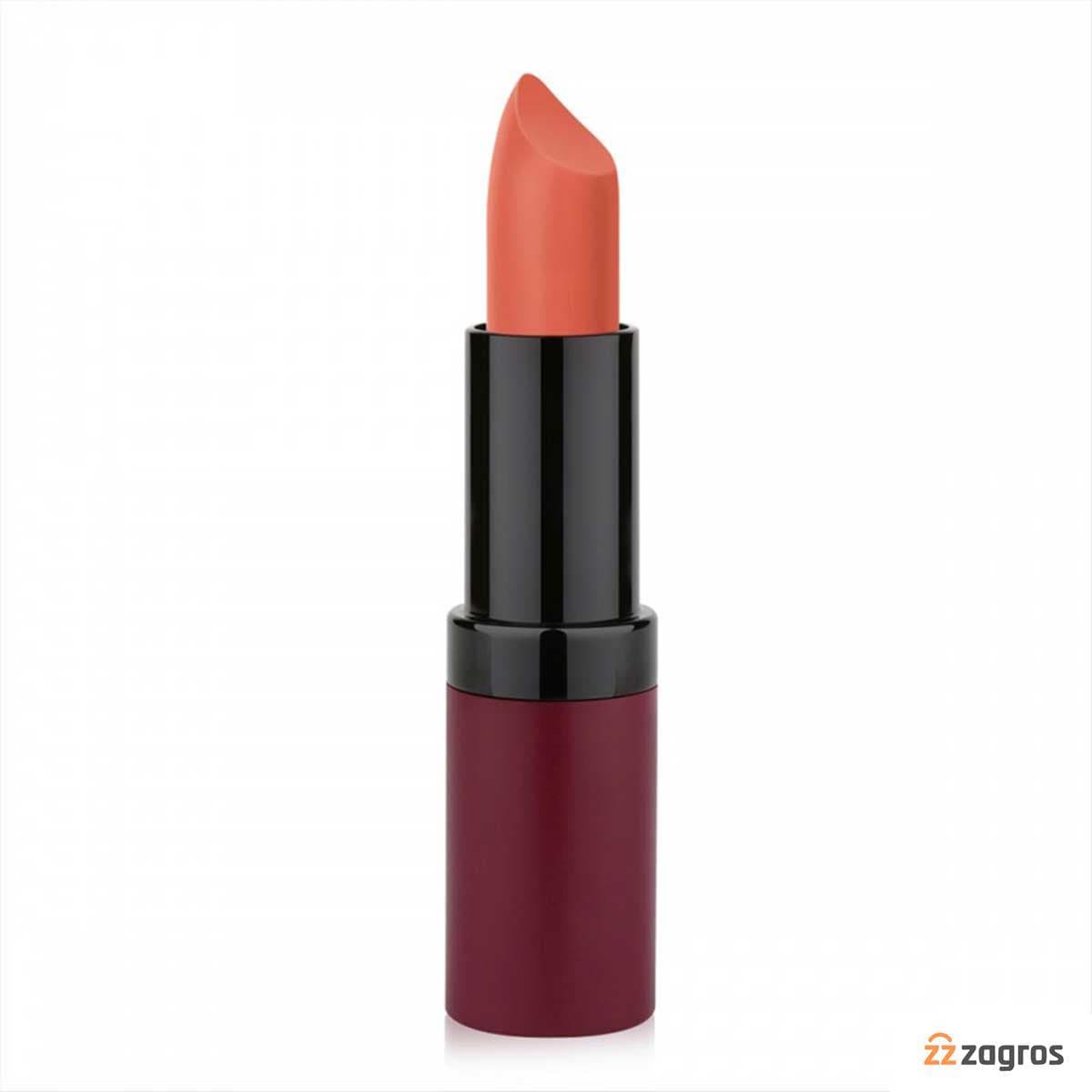 رژ لب مات مخملی گلدن رز مدل VELVET MATTE LIPSTICK — تصویر ۸