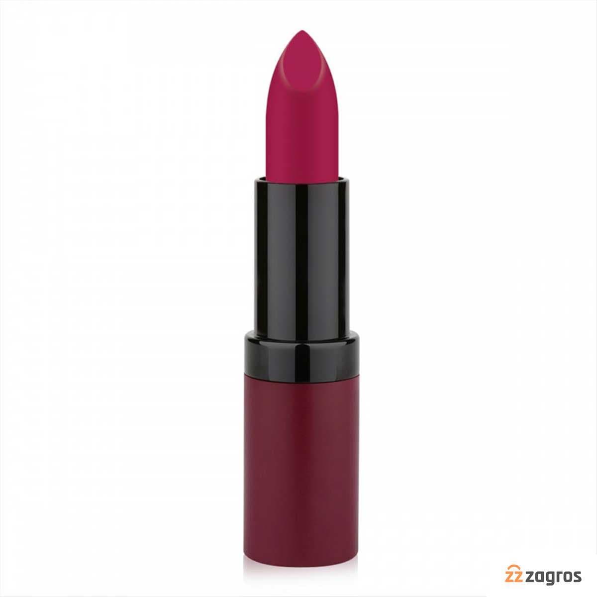 رژ لب مات مخملی گلدن رز مدل VELVET MATTE LIPSTICK — تصویر ۴