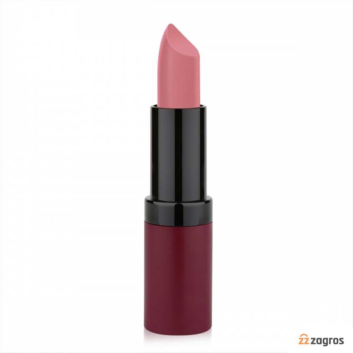 رژ لب مات مخملی گلدن رز مدل VELVET MATTE LIPSTICK — تصویر ۲
