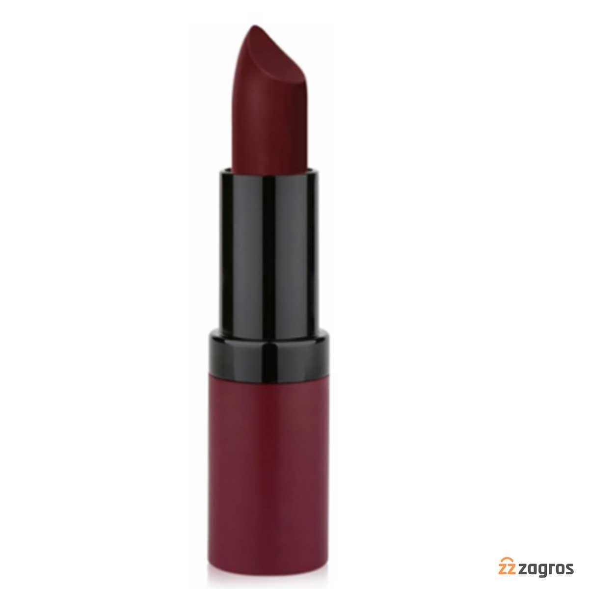 رژ لب مات مخملی گلدن رز مدل VELVET MATTE LIPSTICK — تصویر ۶