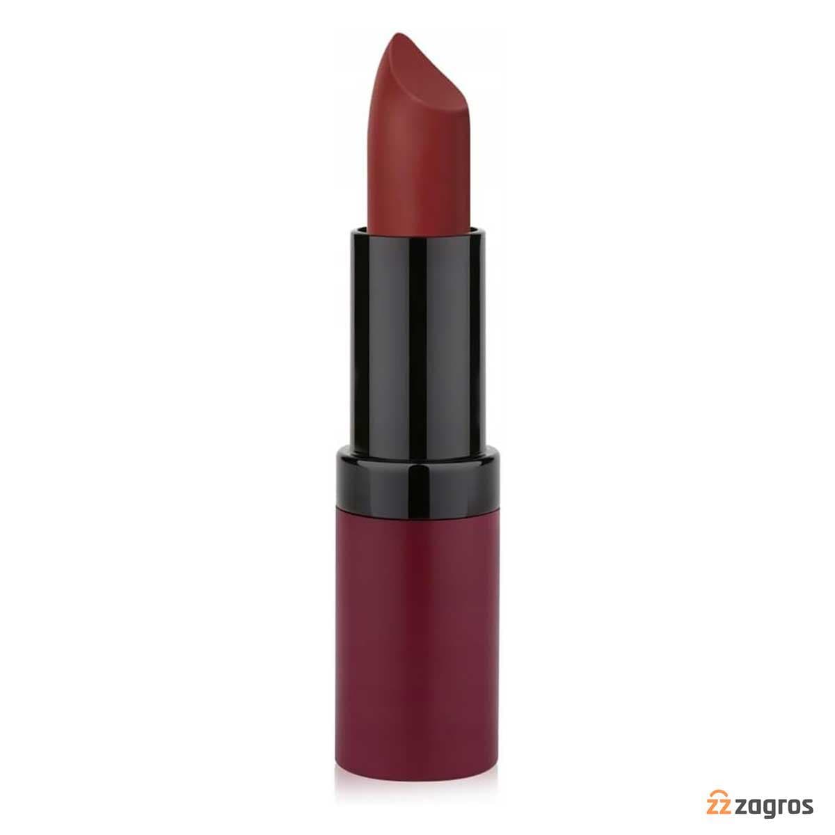 رژ لب مات مخملی گلدن رز مدل VELVET MATTE LIPSTICK — تصویر ۷