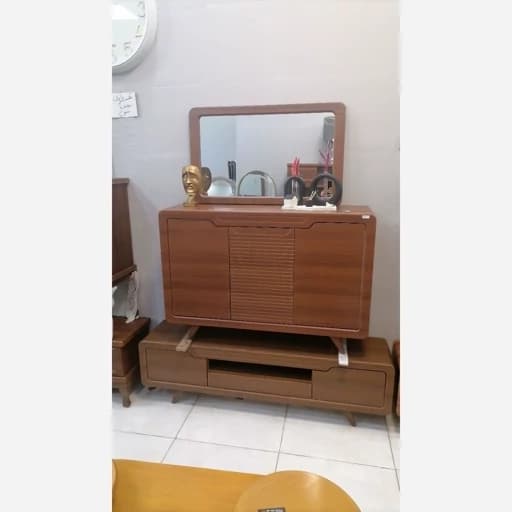 کنسول کلاسیک همراه میز تلویزبون مبلمان اورلین مدل 975125