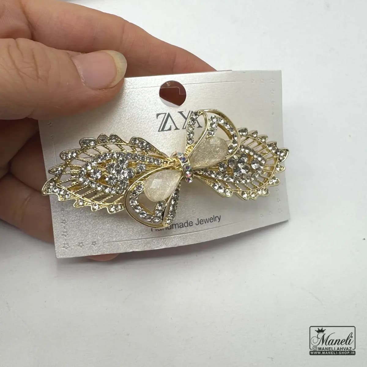 گیره سر مستر کوالتی نگین دار طرح پاپیون — تصویر ۲