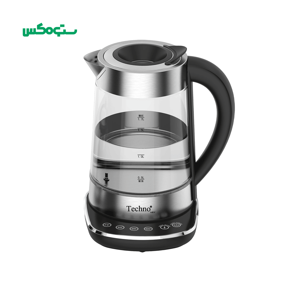 چاییساز روهمی شیشه ای تکنو مدل TE-934 — تصویر ۲